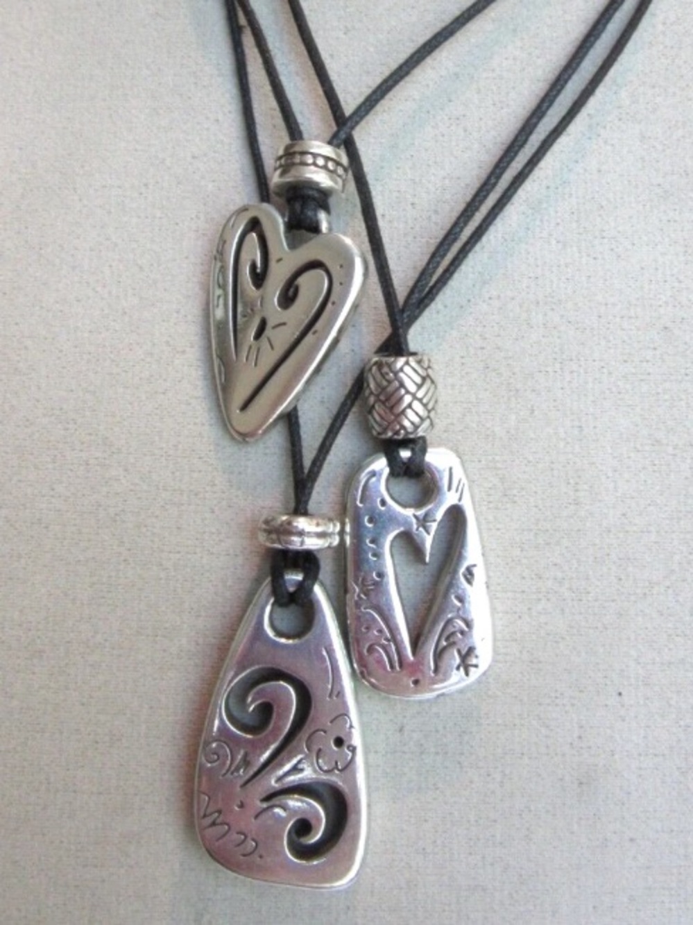 Brighton Brazilian Triple Heart Necklace